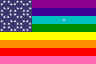 Faerie Argyle Rainbow Flag